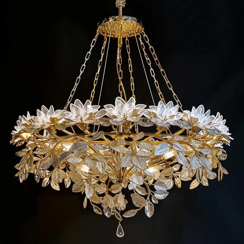 春日綻放 AI燈具設(shè)計中的花葉吊燈與勞防用品融合